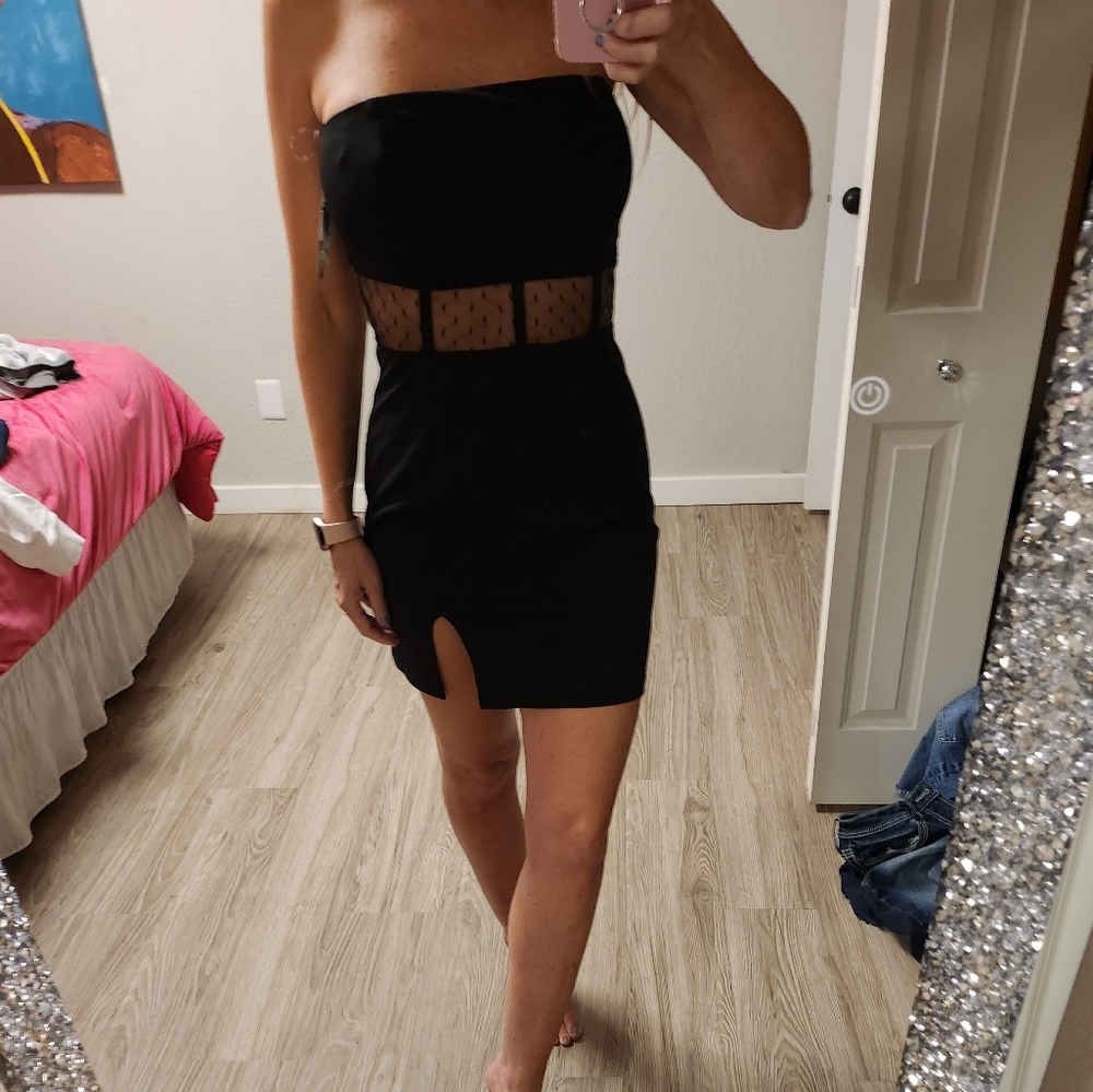 Speechless Mesh Bodycon Mini Dress - Picture 6 of 7
